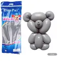 Matte graue Modellierballons im 100er-Pack für Tierfiguren und Partydekorationen - 100 Stk/Packung / Matt Grau