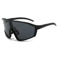 Gafas de sol de ciclismo de gran tamaño negro mate con lentes oscuras protectoras - 8607# / Montura Negro Mate Lente Gris