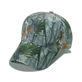 Outdoor camouflage baseball cap with realistic jungle leaf pattern and sun protection - M (56-58cm) / Grey Branch Camouflage (A)