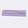 Purple soft cotton sweatband for sports and running, laid flat on white background - Light Purple