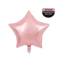 18 inch rose gold star-shaped aluminum foil balloon for birthday party and wedding decor - 18 Inch Star Rose Gold