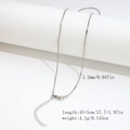 Sleek silver snake bone chain necklace 1.2mm width with lobster clasp and extension - 1.2mm Textured Round Snake Chain - Silver