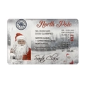 Kreativer Weihnachtsmann Nordpol Schlitten-Führerschein als Weihnachtsgeschenk - Nordpol Personalausweis-Stil