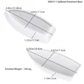 Tableau des tailles détaillé pour moule silicone de voilier avec dimensions et poids - Base de Décoration de Voilier Épissée
