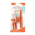 Pet oral care kit including vanilla toothpaste, double-headed brush and orange finger brush - 93354: Vanilla Flavor Multi-bristle Toothbrush Set