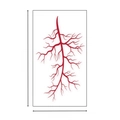 Halloween blood vessel tattoo sticker with realistic red vein patterns for scary cosplay - Vein Tattoo XB-003