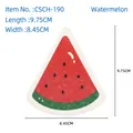Watermelon shaped compressed wood pulp sponge for dishwashing with size dimensions - Watermelon / Single OPP Bag