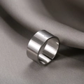 Bague ouverte polie / Argent