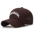 Brown baseball cap with white Colorado embroidery featuring a curved brim and cotton twill - Adjustable / Normal Quality (Polyester Cotton) / Dark Coffee