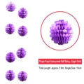 2.8m Purple Paper Honeycomb Ball Garland with 10cm spheres for festive party decoration - Paper Ball Garland / 2.8m / Purple