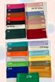 Detailed grid of 27 colors of 70x70cm satin silk square scarves with smooth glossy finish - 70cm x 70cm / No.26 Gold