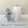 Silikonform Engel für Kerzen mit fertiger Gipsfigur und genauen Maßangaben - Kleiner Engel H-0907