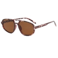 Vintage tortoiseshell double bridge sunglasses with brown lenses in retro pilot style - Tortoise Frame Tea Lens