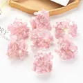 Artificial light pink hydrangea flower heads for DIY crafts and hair accessories - Pink