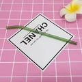 Translucent emerald green bent glass straw made of heat-resistant borosilicate crystal - 8*200mm / Emerald Green Bent