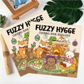 Fuzzy Hygge bold and easy coloring book with cute animals and cozy winter fireplace scenes - Fuzzy Hygge (TS04-TH1)