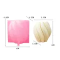 Rotating wave silicone mold for DIY candles with pink mold and white spiral finish - Small / Pink