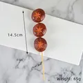 Spiedino di funghi artificiali realistici, modello di cibo decorativo per giochi - Grande Spiedino Barbecue - Fungo