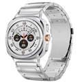 Correa de eslabones de acero inoxidable plateado para Samsung Watch 8 Ultra 2 en metal - Universal para Watch8 / 8Classic / Plateado (Conector de Acero Inoxidable)