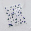 5D embossed purple morning glory and star nail art stickers TS-3017 model style - Morning Glory Bloom - New Embossed (TS-3017)