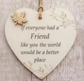 Wooden heart ornament for new parents with Christmas tree and botanical leaf patterns - K (7.5*7.5) 3D Leaf Quotes - Heart Wood