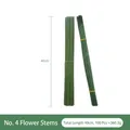 Dark green 40cm floral wire stems for DIY flower arrangements, 100 pieces per set - No.4 Flower Stem 40cm (100pcs)