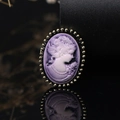 Purple Cameo Gold Bead Border (XD7413-5)
