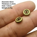 Detail view of 8mm antique bronze wheel spacers for DIY jewelry making size 6 - No. 6 Spacer (8mm Dia/2.2mm Thick)