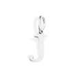 Silver stainless steel letter J pendant for custom DIY necklaces and jewelry making - Letter J (Steel Color)