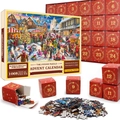 Calendrier de l'Avent puzzle de Noël 1008 pièces dans 24 boîtes cadeaux rouges - Style sd25 (70x50cm)