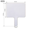 Size specifications for portable double-sided whiteboard with dimensions of 20.4x24.5cm - 3008-Rectangular / 20.4x24.5cm
