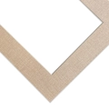 Champagne linen texture mat board with professional 45-degree bevel cut for photo frames - Champagne Color (with Fabric Texture)
