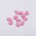 Rosa Harz-Anhänger in Tropfenform mit Kristallstruktur für DIY-Schmuck und Nagelkunst - Rosa (1)