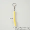 Llavero de patatas fritas realistas con anillo, longitud 6,5-10 cm y peso 6-7 g - Papas Fritas - Llavero
