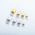 Gold- und Silber-Edelstahl-Karabinerverschlüsse in verschiedenen Größen für Schmuck - 9*4mm / Stahlfarbe