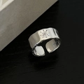 Estilo de Diamantes de Imitación de Estrella de Ocho Puntas (JZ0046) / Plateado