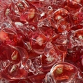 Glow-in-the-dark luminous shell charm with red liquid and acrylic beads for DIY crafts - Red