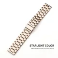 Cinturino per orologio in acciaio inossidabile color Galassia con maglia a tre file - 20mm / Starlight (Solido)