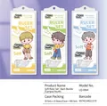 Cartoon 20cm ruler set for students with flexible rulers in blue, yellow, and green colors - Campus Youth Soft Ruler Set