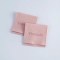 Pink velvet jewelry pouches with snap button closure for necklaces and earrings - Pink