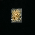 Anillas abiertas doradas para fabricación de joyas DIY en bolsa transparente - Anillas Abiertas Doradas 0,7*5 (50 uds/paquete)