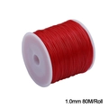 1.0mm red elastic cord for beading and jewelry making 80 meters long roll - 1.0mm Red approx 80m/Roll