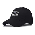 Cappellino da baseball classico in cotone nero con ricamo 1998 multicolore - Regolabile / Nero