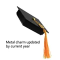 Creative graduation cap gift box with yellow tassel and golden year charm accessory - Jewelry Box + Yellow Tassel + 2026 Metal Charm
