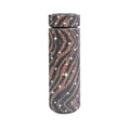500ml Smart Edelstahl Thermoskanne mit Zebra-Strasssteinen und LED-Anzeige - Schwarz Gold Zebrastreifen