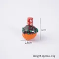 Miniature realistic octopus takoyaki food model with sauce and seaweed details - Octopus Tentacle Topping Takoyaki (No Keychain)