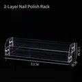 Zweistufiger Acryl Nagellackständer mit 31x9x7,5CM Maßen für die Aufbewahrung - 2 Schichten Länge 31cm