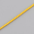 Versatile yellow metal box chain necklace with candy color coating for jewelry making - Yellow