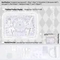 DIY ita bag white decor kit with lace, bows, wings and decorative paper accessories - Pure White Ceremony