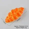 Ρεαλιστικό τεχνητό χρυσό πλεχτό ψωμί 18,8cm για διακόσμηση βιτρίνας αρτοποιείου - Φωτεινό Χρώμα - Σχεδιαστό Ψωμί (Γρήγορη Επαναφορά)